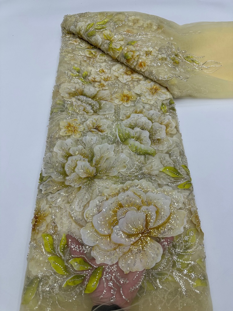 Glitter Tablecloth - Tela de encaje con cuentas de