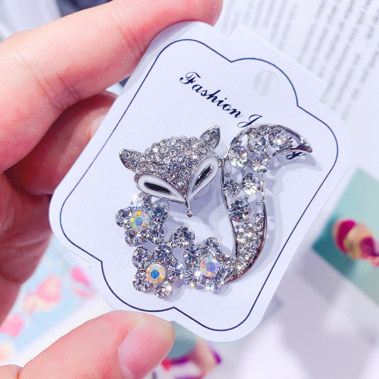 Event Suppliers - Broche para mujer, ramillete de zorro