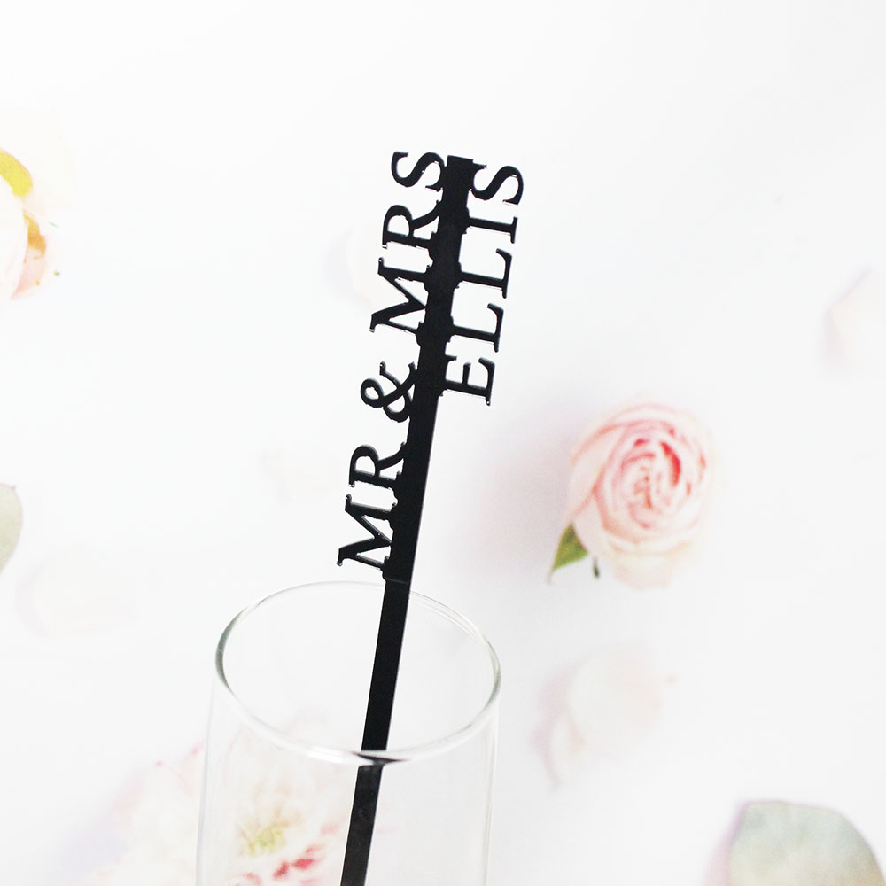 Centerpiece Stick - Agitadores de Bebidas Personalizados, Etiquetas para