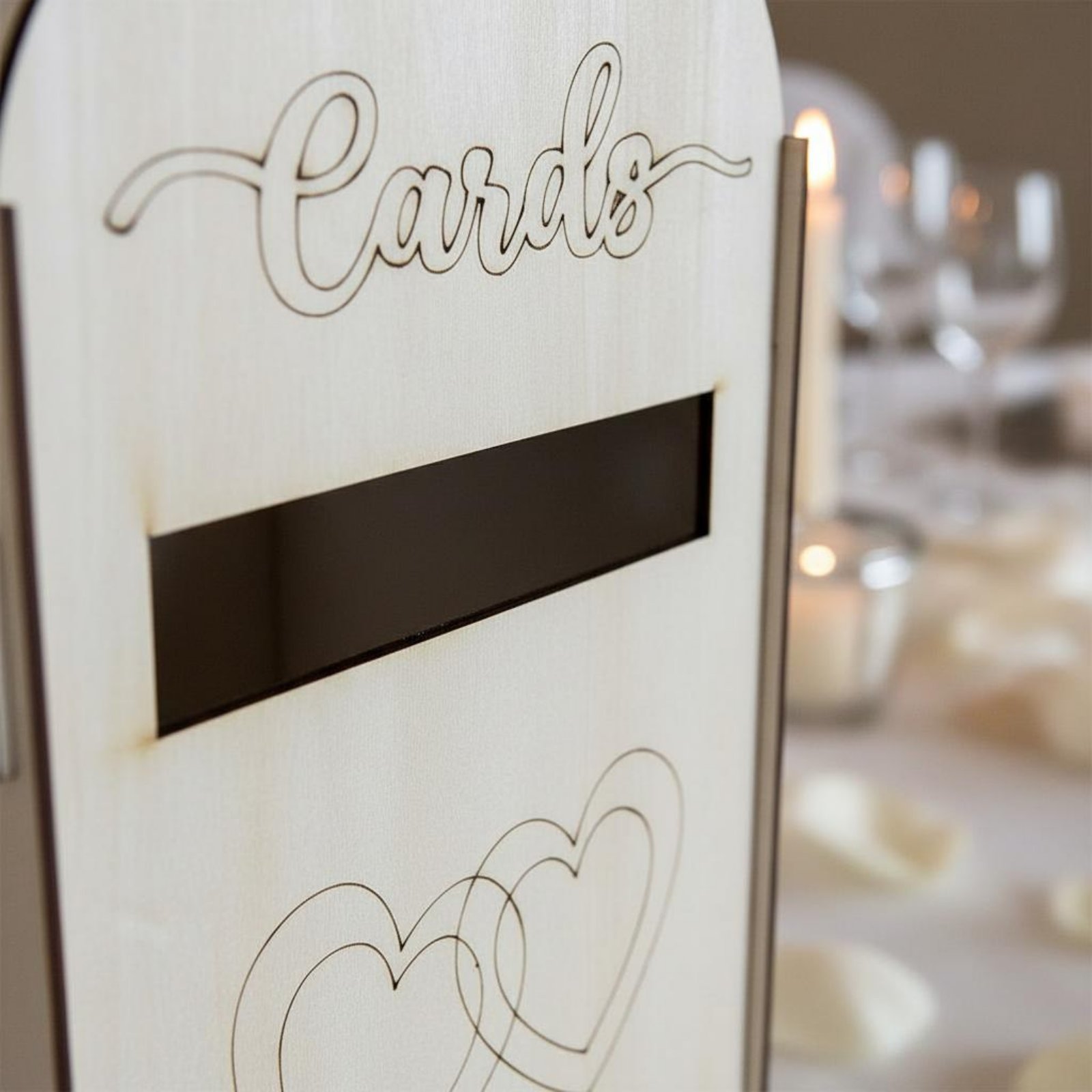 Event Party Box - Caja de Madera para Tarjetas de