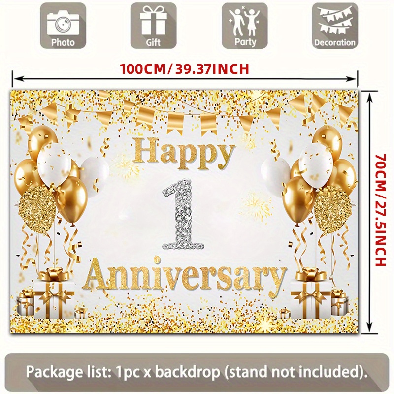 Guirnalda de Globos 2D Dorada  - Party Banner Gold reseña y precio