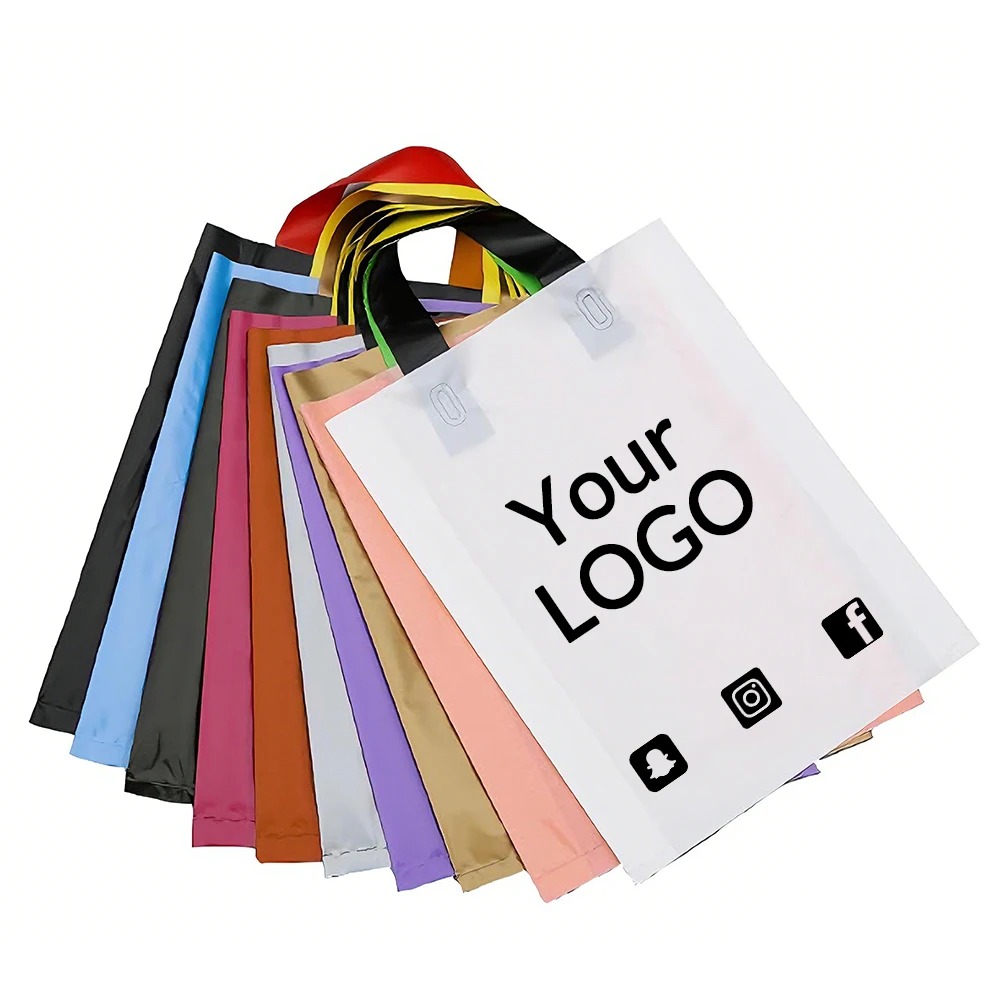 50 Bolsas de Plástico Colorida - Event Party Shop reseña y precio