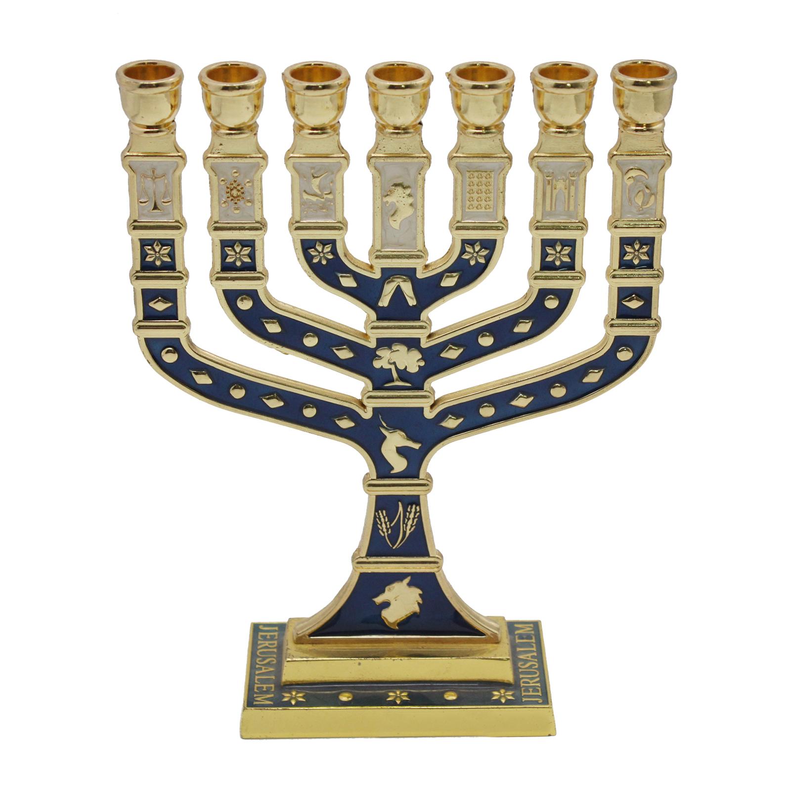 Menorah Candelabrum centro de  - Centerpiece Stick reseña y precio