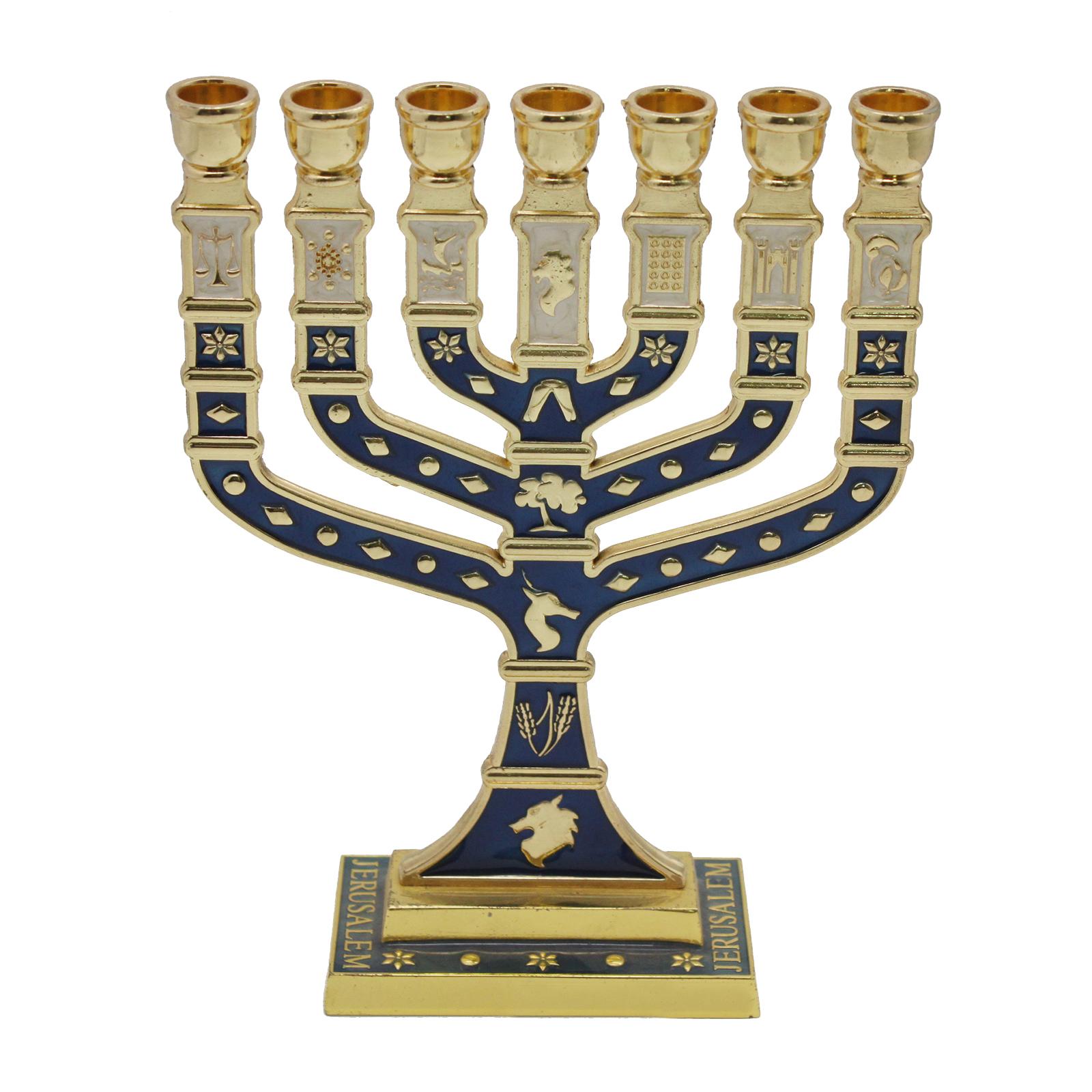 Menorah Candelabrum centro de  - Centerpiece Stick reseña y precio
