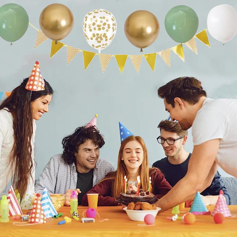 Juego de 28 Uds de decoración  - Party Banner Gold reseña y precio