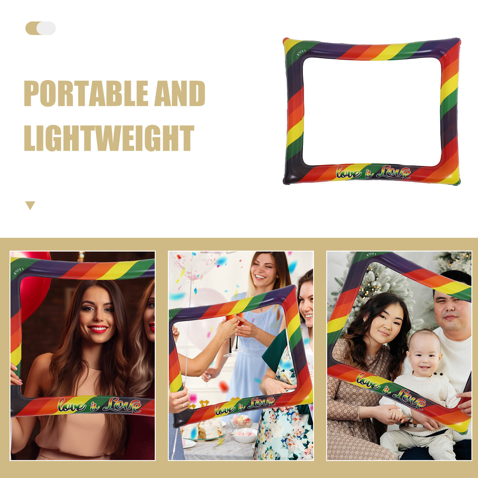 Marco Inflable para Selfies co - Photo Booth Frame reseña y precio