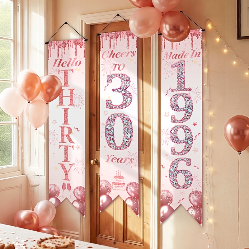 Set de 3 Pancartas Decorativas - Party Banner Gold reseña y precio