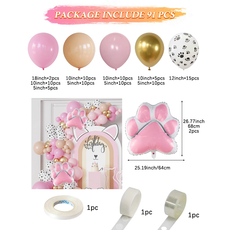 91 Piezas de Guirnalda de Glob - Balloon Arch Kit reseña y precio